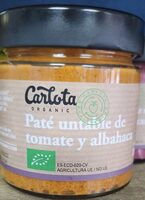 Paté untable tomate y albahaca
