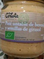 Paté berenjena con semillas de girasol