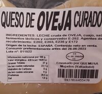 Queso de oveja curado