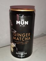 Ginger Matcha con Jengibre, Limón, Mate y Matcha - Organic Kombucha