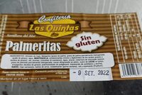 Palmeritas sin gluten