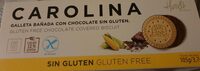 Galleta bañada con chocolate sin gluten