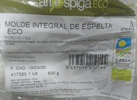 Molde de Pan Integral de Espelta