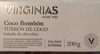 Turrón de Coco Bombón Bañado de Chocolate