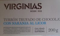 Turrón truffado de chocolate naranja al licor
