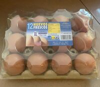 12 huevos frescos XL