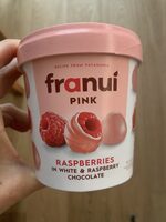 Raspberries In White & Raspberry Chocolate