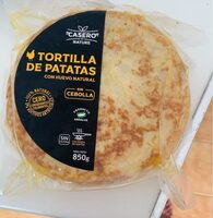 Tortilla patatas huevo natural