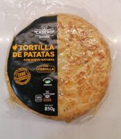 Tortilla de patatas con huevo natural