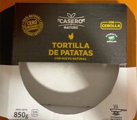 Tortilla de patatas con huevo natural