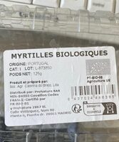 Myrtilles biologiques