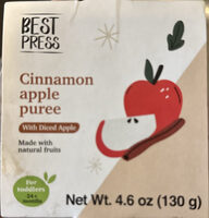 Cinnamon apple puree