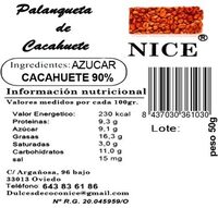 Palanqueta de cacahuete