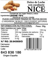 Dulces de leche con cacahuete