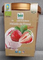 Helado ecológico de fresa sin lactosa