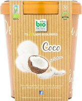 Helado ecológico de coco sin gluten y sin lactosa tarrina