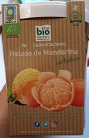 Helado ecológico de mandarina sin gluten y sin lactosa tarrina