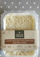 Canelones de carne rostida amb beixamel