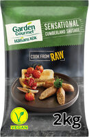 GARDEN GOURMET® SENSATIONAL™ Cumberland Sausage - Sachet de 2kg