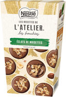 NESTLE L'ATELIER LES BOUCHÉES chocolat au lait éclats de noisettes 262g
