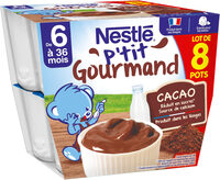 NESTLÉ Ptit gourmand Cacao-8x100g -crème dessert pour bébé dès 6 mois