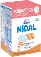 NESTLE NIDAL 2 Lait de suite 2ème âge 2x600g dès 6 mois