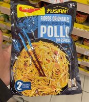 Fusian pollo con especias