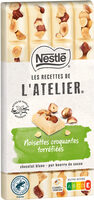 NESTLE L'ATELIER Tablette Chocolat Blanc Noisettes - 150g