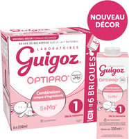 GUIGOZ OPTIPRO 1 Lait infantile 1er âge Liquide 6x230ml dès la naissance