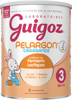 GUIGOZ Pelargon 3 Lait Infantile 3eme age 780g