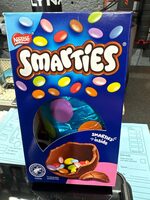 Milk chocolate egg containing SMARTIES
