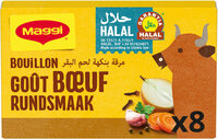 MAGGI KUB Bouillon de Bœuf Halal 72g - Boite de 8 Tablettes