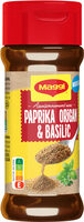 Paprika, origan basilic