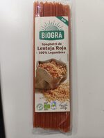 Espaguetis de lenteja roja