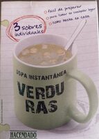 Sopa instantánea verduras