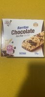 Barritas de trigo y arroz integral con chocolate con leche