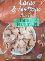 Cereales rellenos de crema de cacao y avellana sin gluten