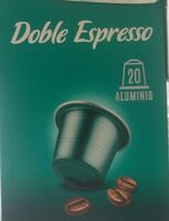 Cápsulas de café doble espresso