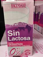 Leche desnatada sin lactosa