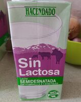 Leche semidestanada sin lactosa