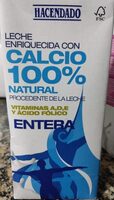 Leche enriquecida calcio y vitaminas entera