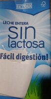 Leche entera sin lactosa