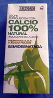 Leche semidesnatada enriquecida con calcio 100% natural