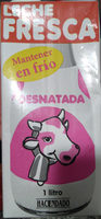 Leche fresca desnatada