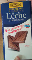Chocolate extrafino con leche y edulcorante