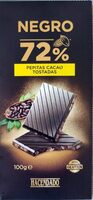 Chocolate negro 72% con pepitas de cacao tostadas
