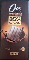 Chocolate negro 0% azúcares añadidos 85% cacao