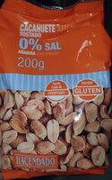 Cacahuete tostado 0% sal añadida
