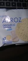 Tortitas de arroz con chocolate blanco