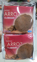 Tortitas de arroz con chocolate con leche